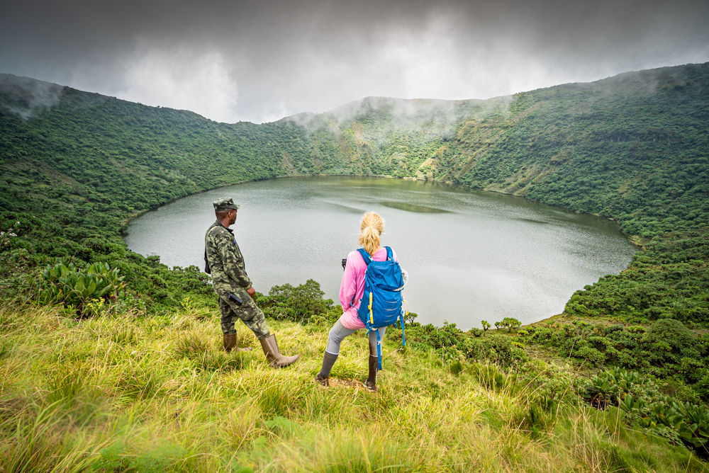 Hiking Mount Bisoke in Rwanda