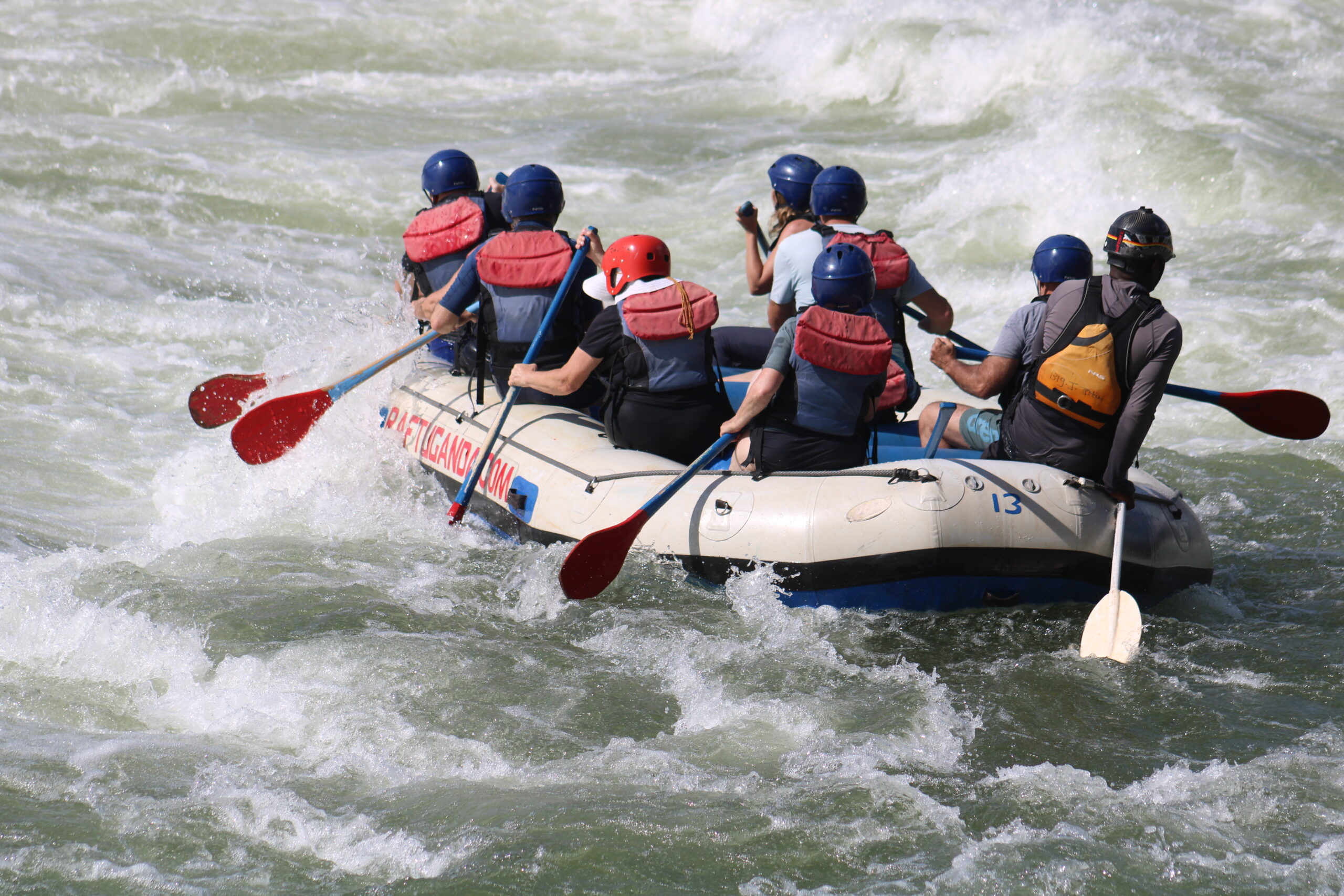 Rafting the Nile-Pamoja Tours and Travel clients